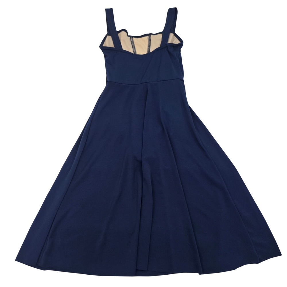 Weissman Girls Blue Lyrical Contemporary Dance Dress Costume Size IC Style 14662
